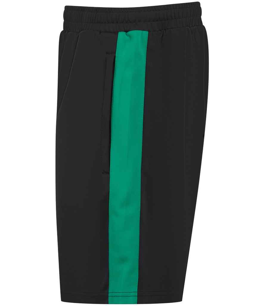 Finden + Hales Kids Knitted Shorts - Black/Emerald