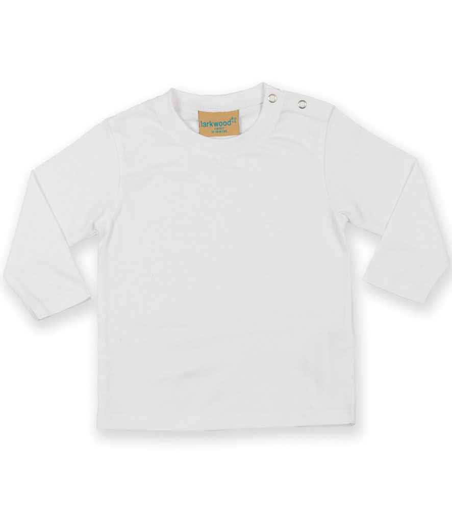 Larkwood Baby/Toddler Long Sleeve T-Shirt - White