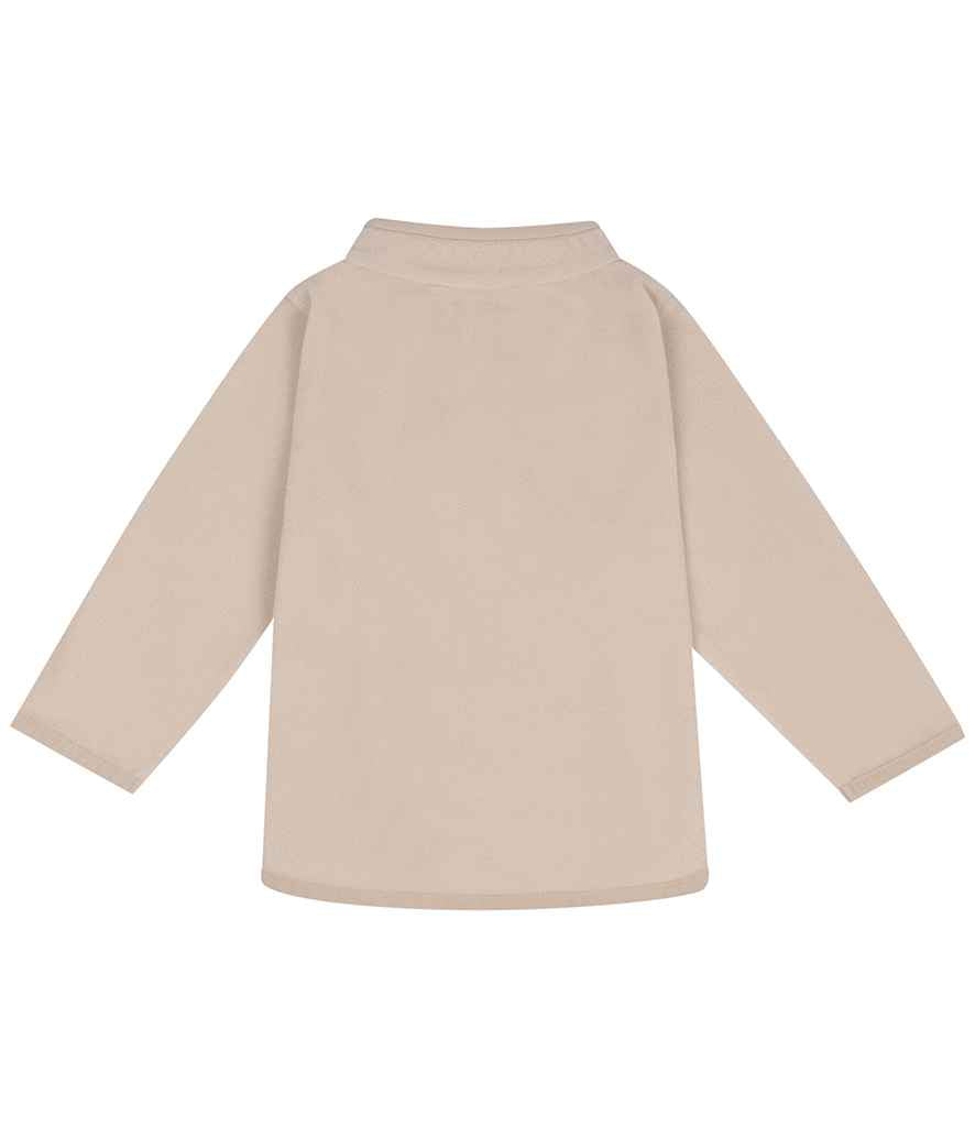 Larkwood Kids 1/2 Zip Lightweight Fleece - Light Stone