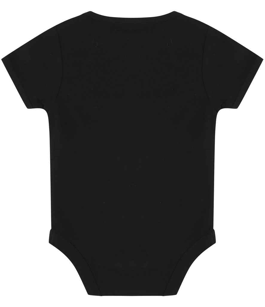 Larkwood Essential Short Sleeve Baby Bodysuit - Black