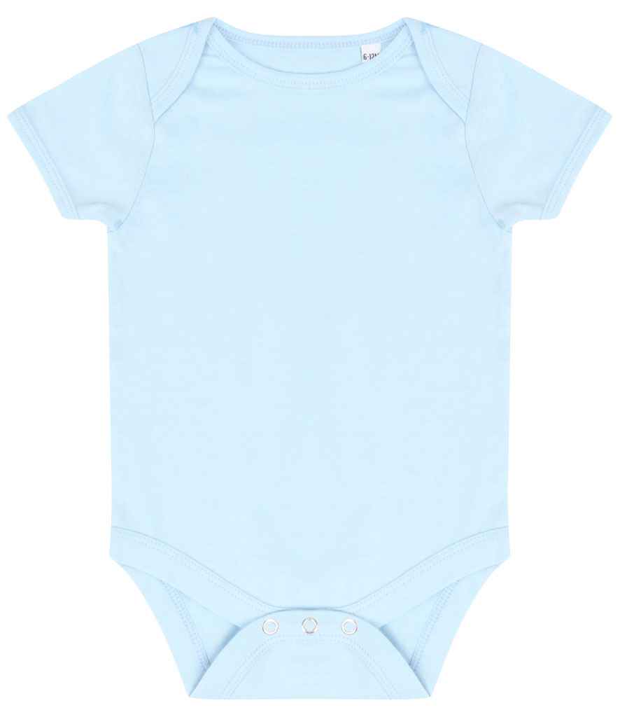 Larkwood Essential Short Sleeve Baby Bodysuit - Pale Blue