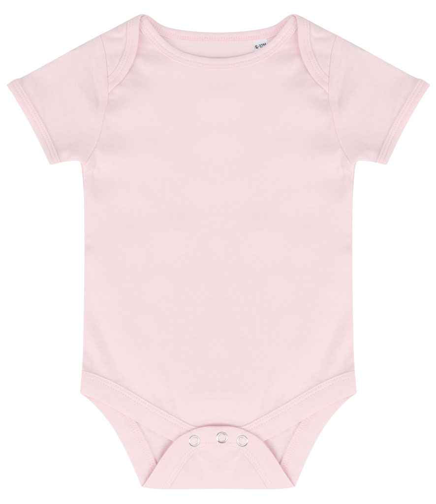 Larkwood Essential Short Sleeve Baby Bodysuit - Pale Pink