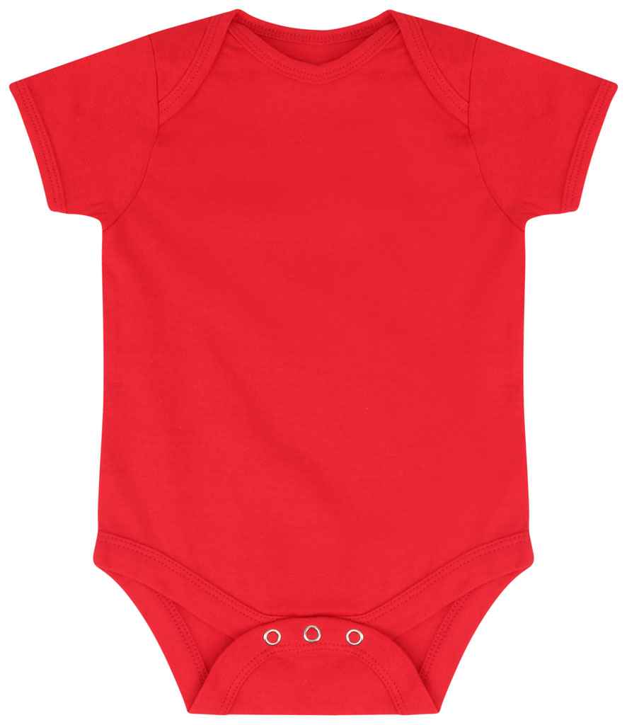 Larkwood Essential Short Sleeve Baby Bodysuit - Red