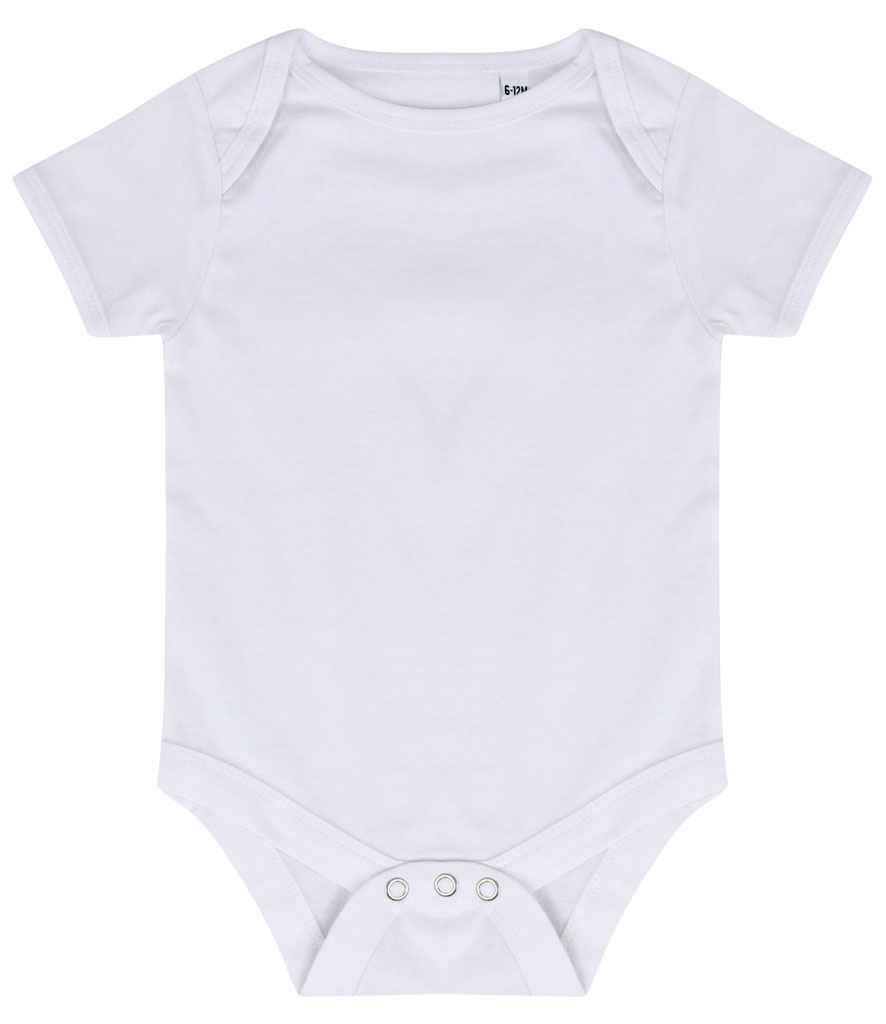 Larkwood Essential Short Sleeve Baby Bodysuit - White
