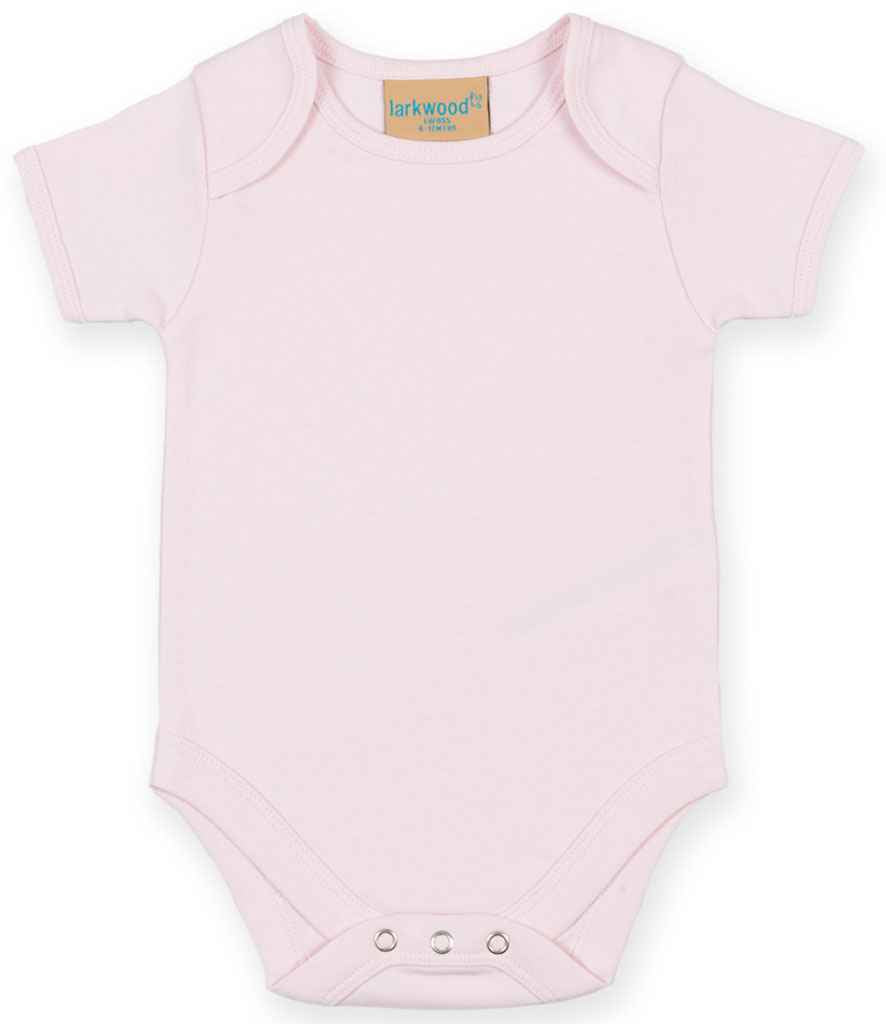 Larkwood Short Sleeve Baby Bodysuit - Pale Pink
