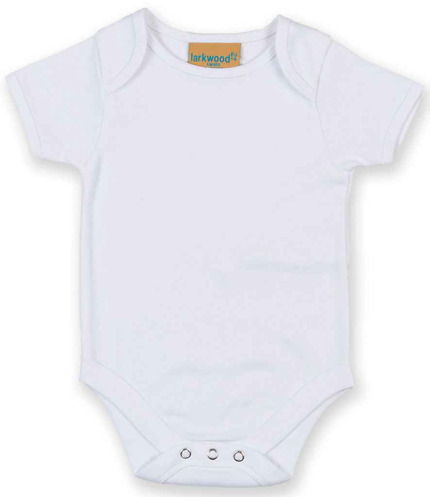 Larkwood Short Sleeve Baby Bodysuit - White