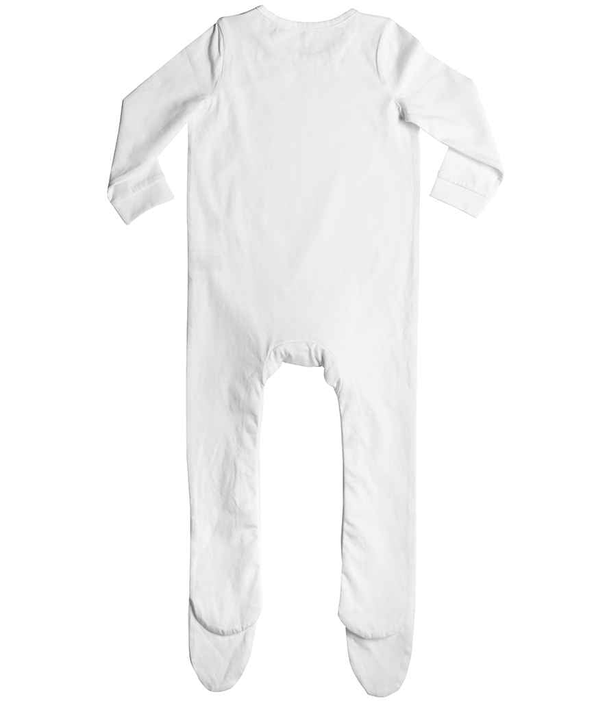Larkwood Organic Baby Sleepsuit - White