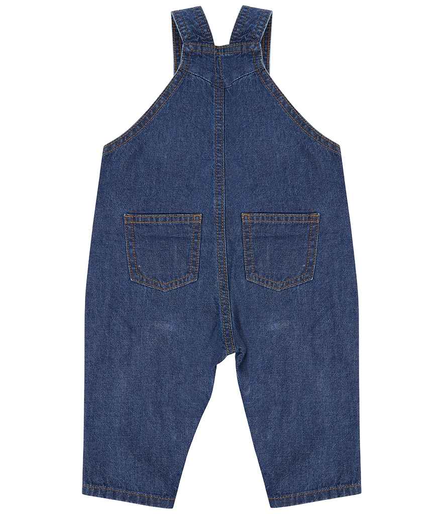 Larkwood Kids Denim Dungarees - Blue Denim