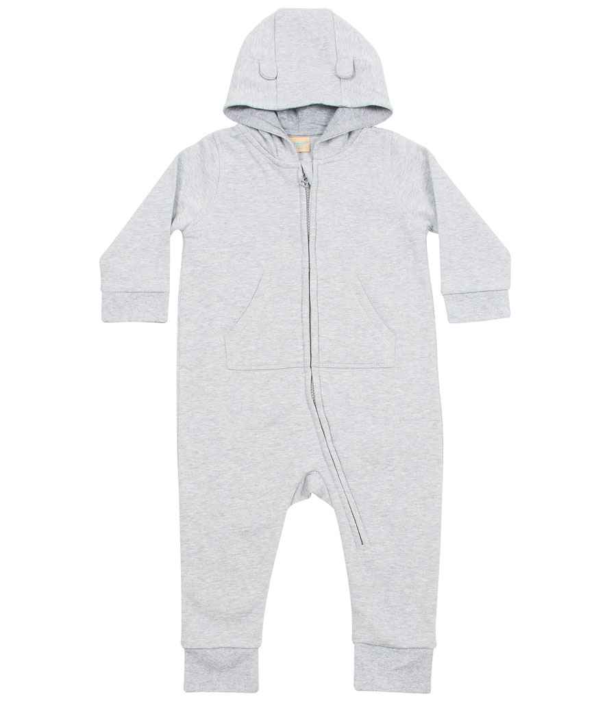 Larkwood Baby/Toddler Fleece All In One - Heather Grey