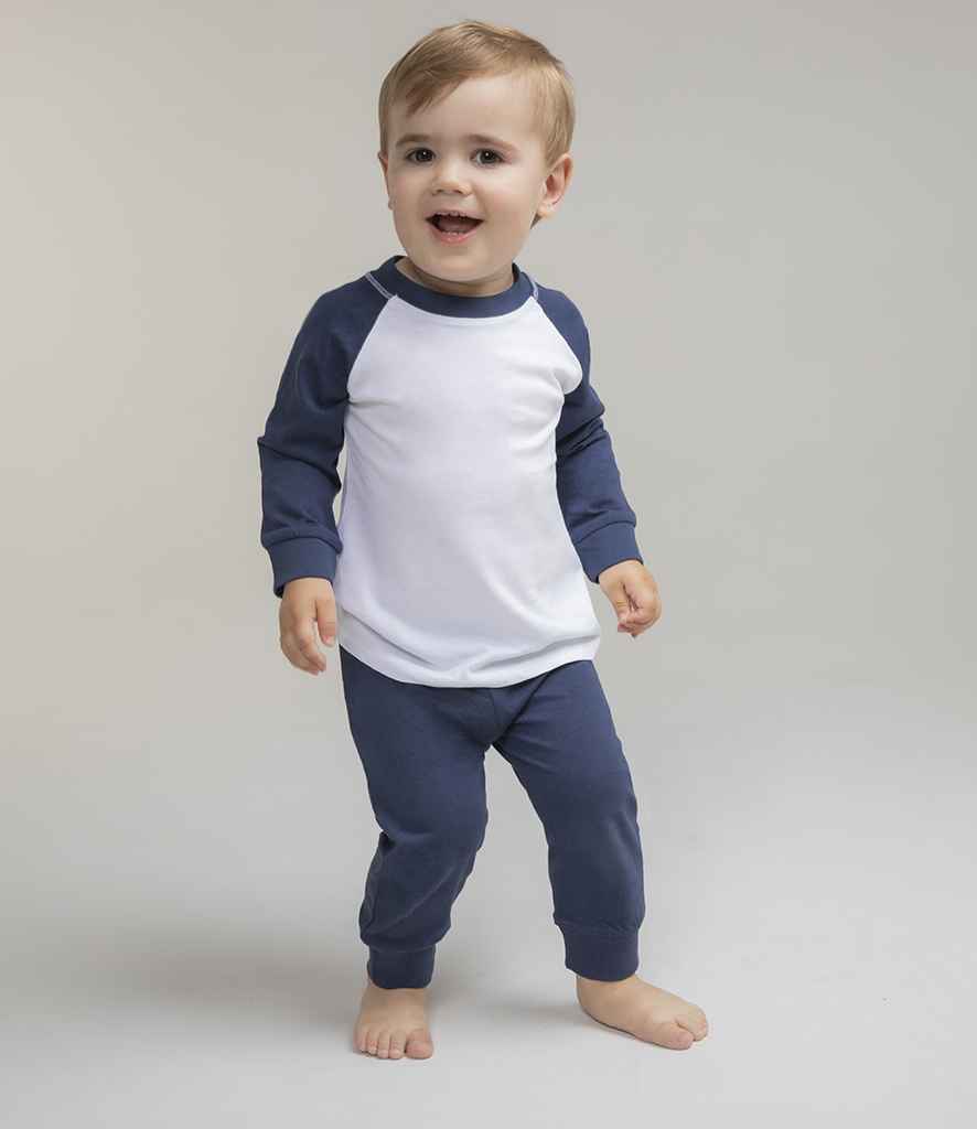 Larkwood Baby/Toddler Pyjamas - Navy/White