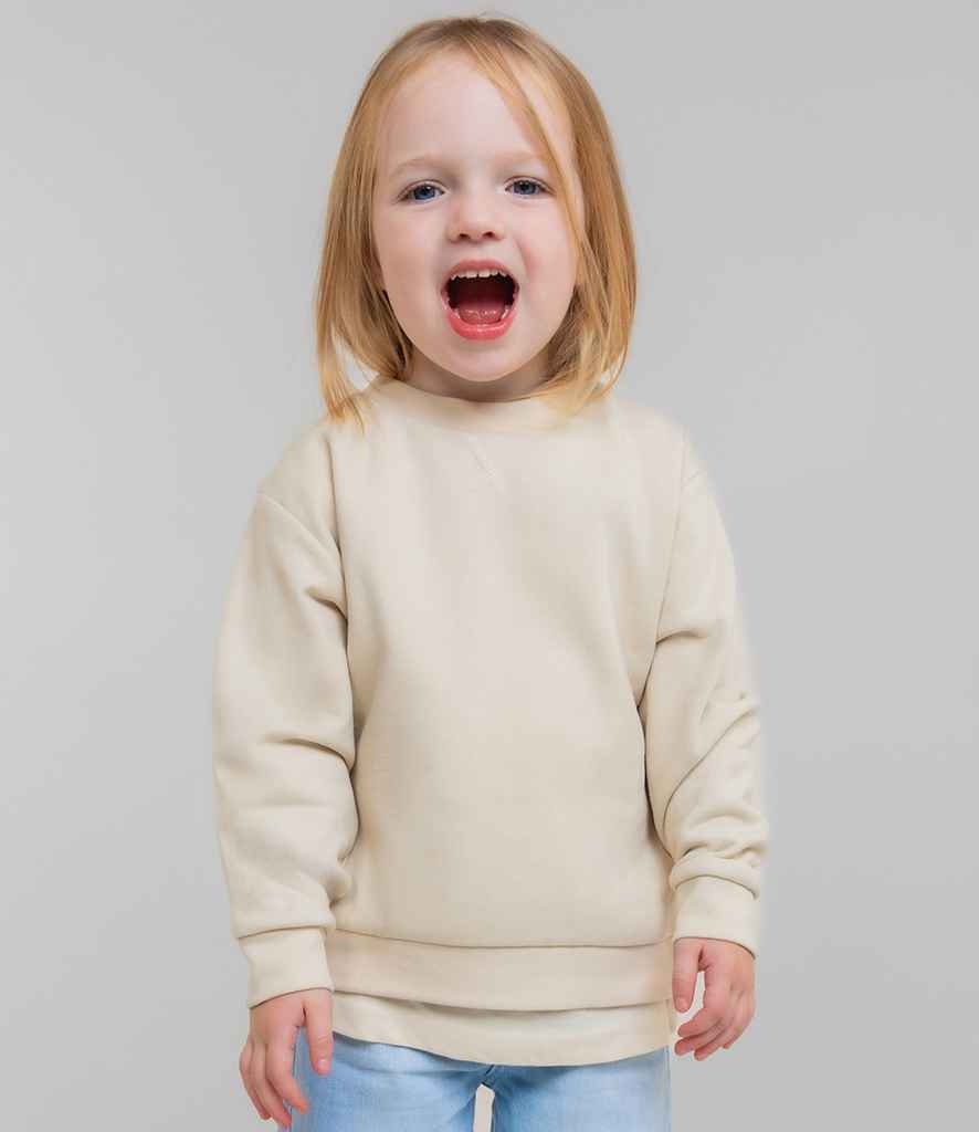 Larkwood Kids Sustainable Sweatshirt - Light Stone