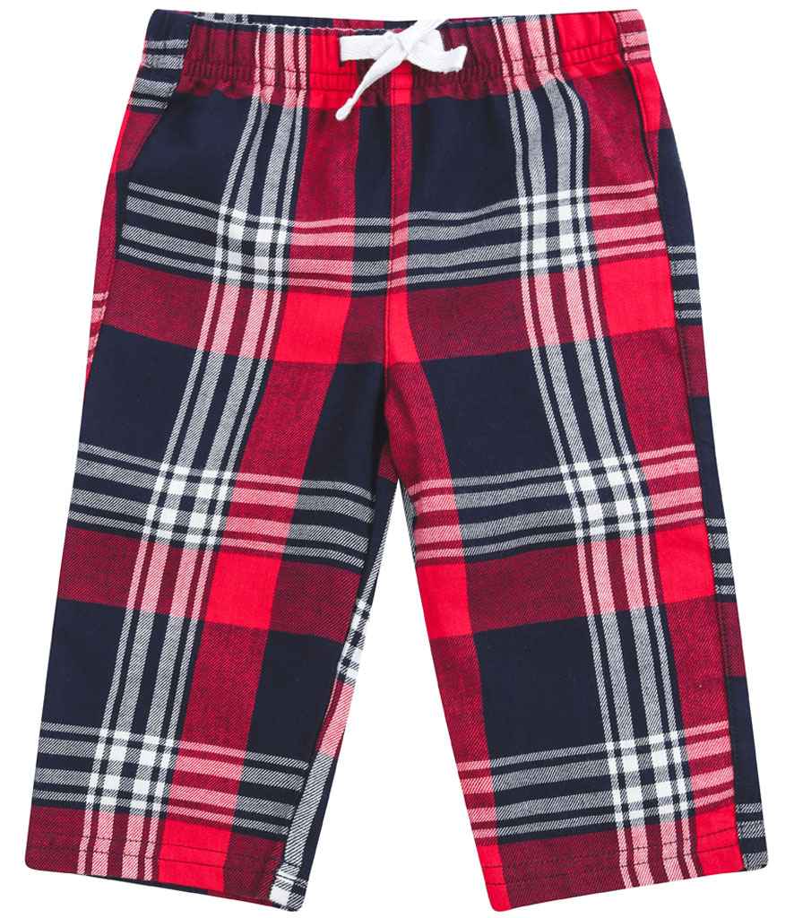 Larkwood Baby/Toddler Tartan Lounge Pants - Red/Navy