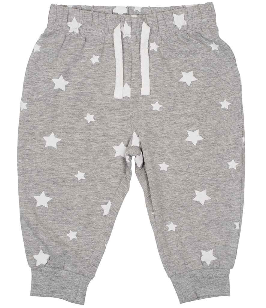 Larkwood Baby/Toddler Lounge Pants - Heather Grey/White Stars