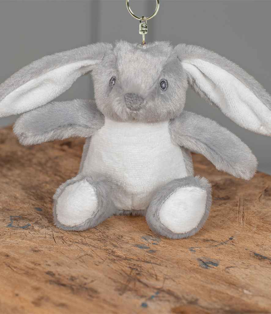 Mumbles Key Ring - Grey Bunny