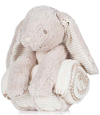 Mumbles Rabbit and Blanket Set - Cream