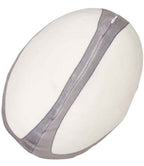 Mumbles Zippie Rugby Ball - White/Grey