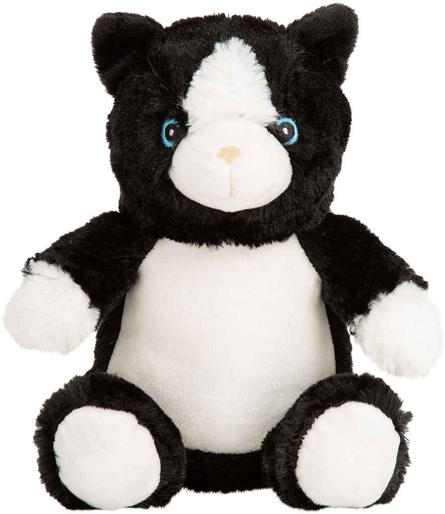 Mumbles Printme Mini Animals - Black/White Cat