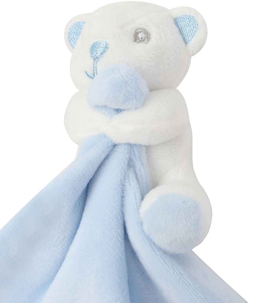 Mumbles Animal Comforter with Rattle - Blue Bear