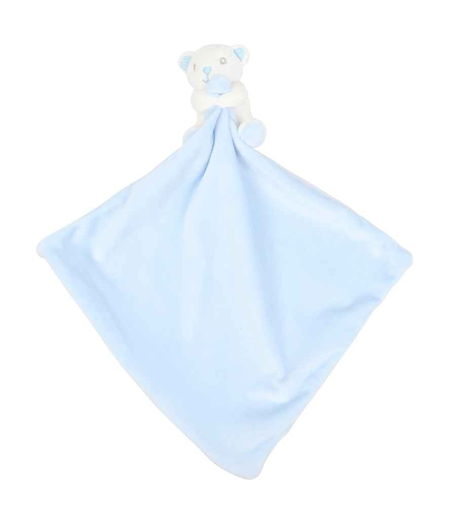 Mumbles Animal Comforter with Rattle - Blue Bear