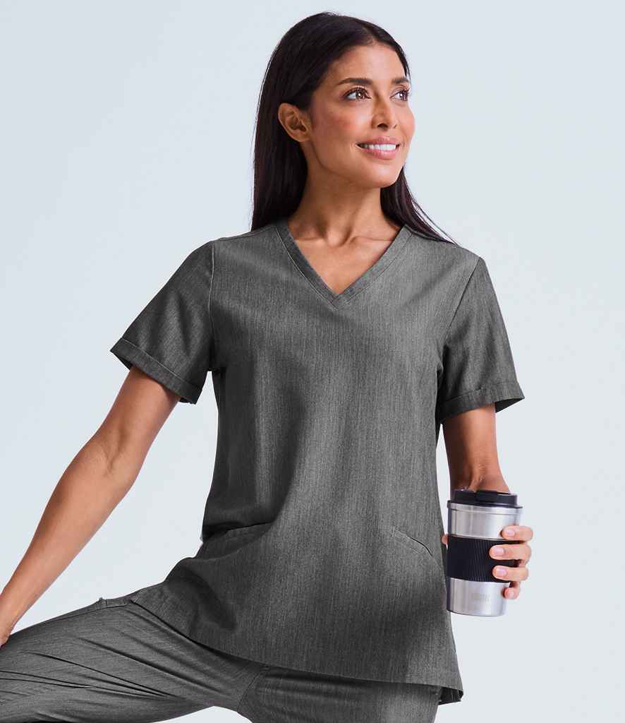 Onna by Premier Ladies Invincible Onna-Stretch Tunic - Dynamo Grey