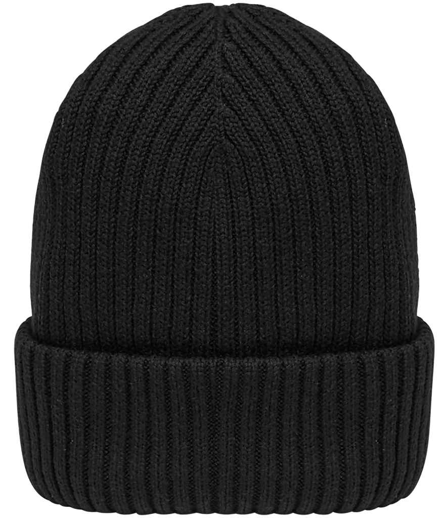 Native Spirit Wide Cuffed Beanie - Black