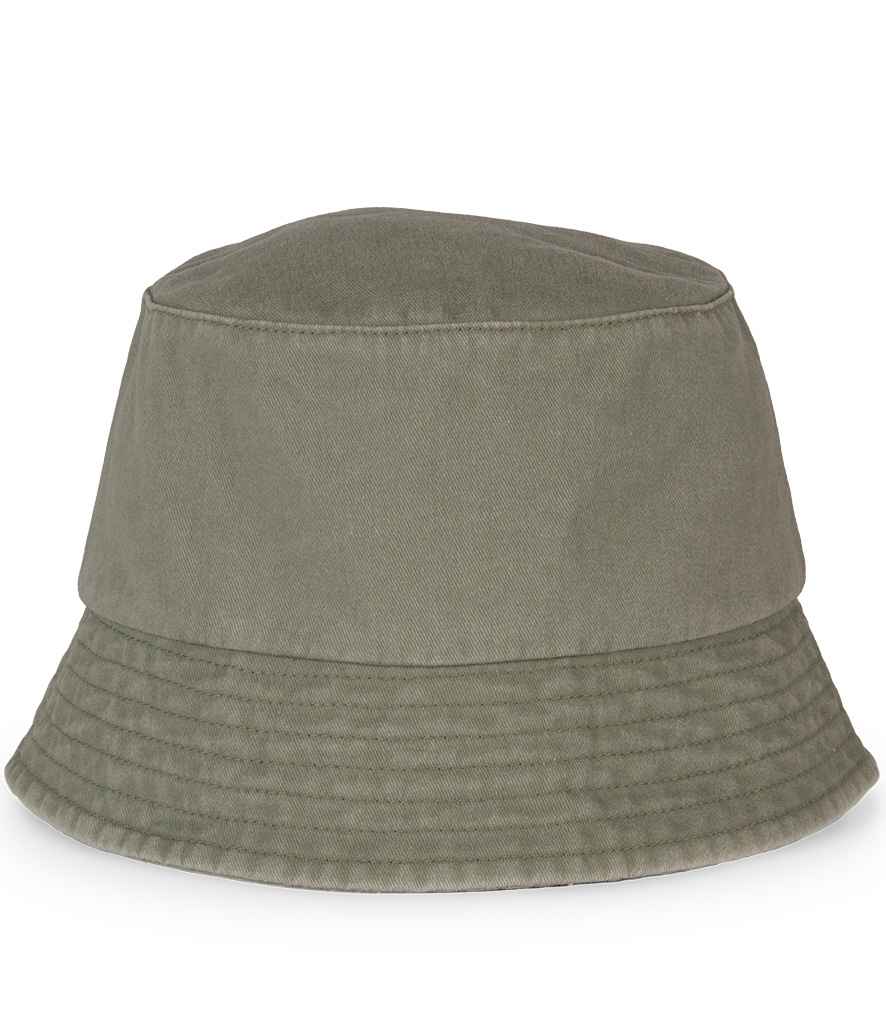 Native Spirit Faded Bucket Hat - Washed Organic Khaki