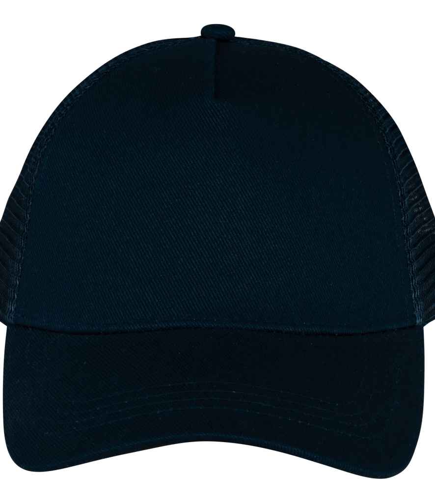 Native Spirit 5 Panel Trucker Cap - Black