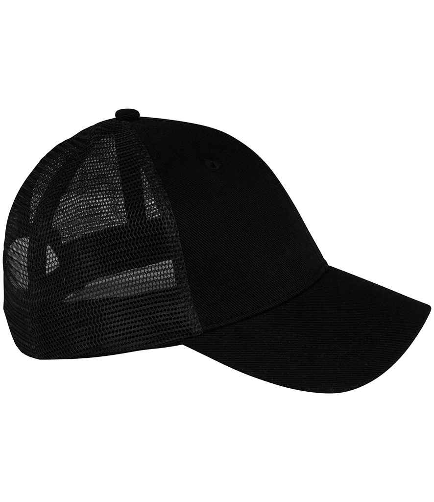 Native Spirit 5 Panel Trucker Cap - Black