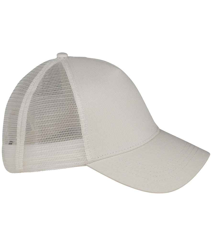 Native Spirit 5 Panel Trucker Cap - Ivory