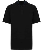 Native Spirit Drop Shoulder Piqué Polo Shirt - Black
