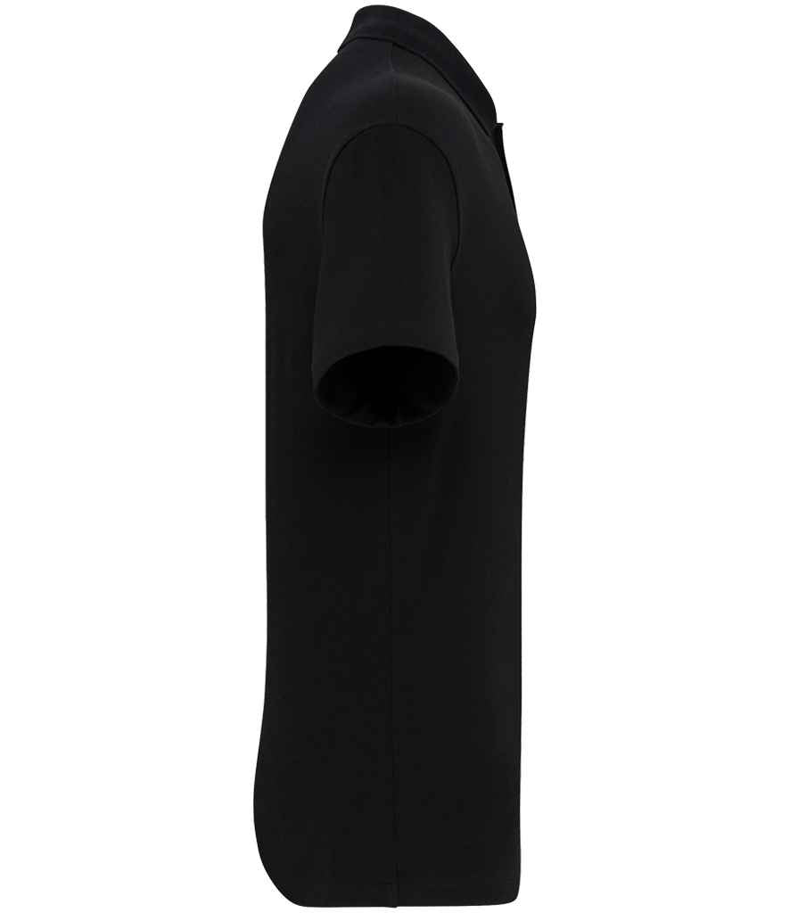 Native Spirit Drop Shoulder Piqué Polo Shirt - Black