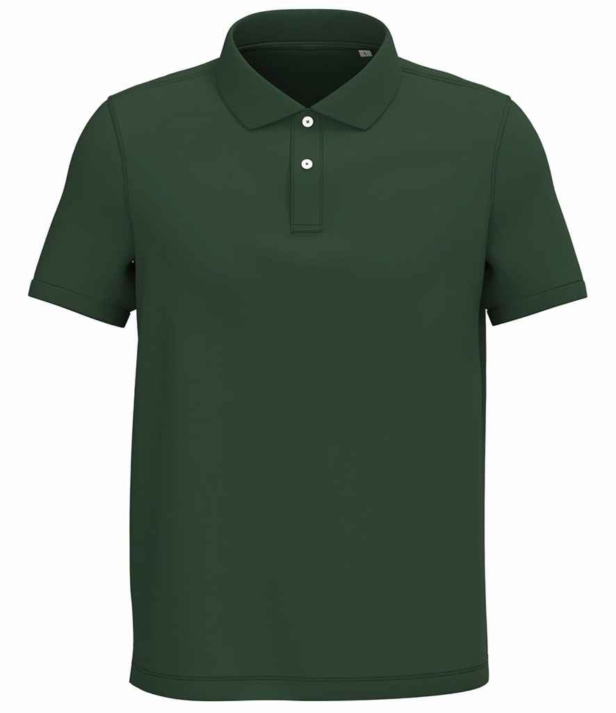 Native Spirit Piqué Polo Shirt - Forest Green