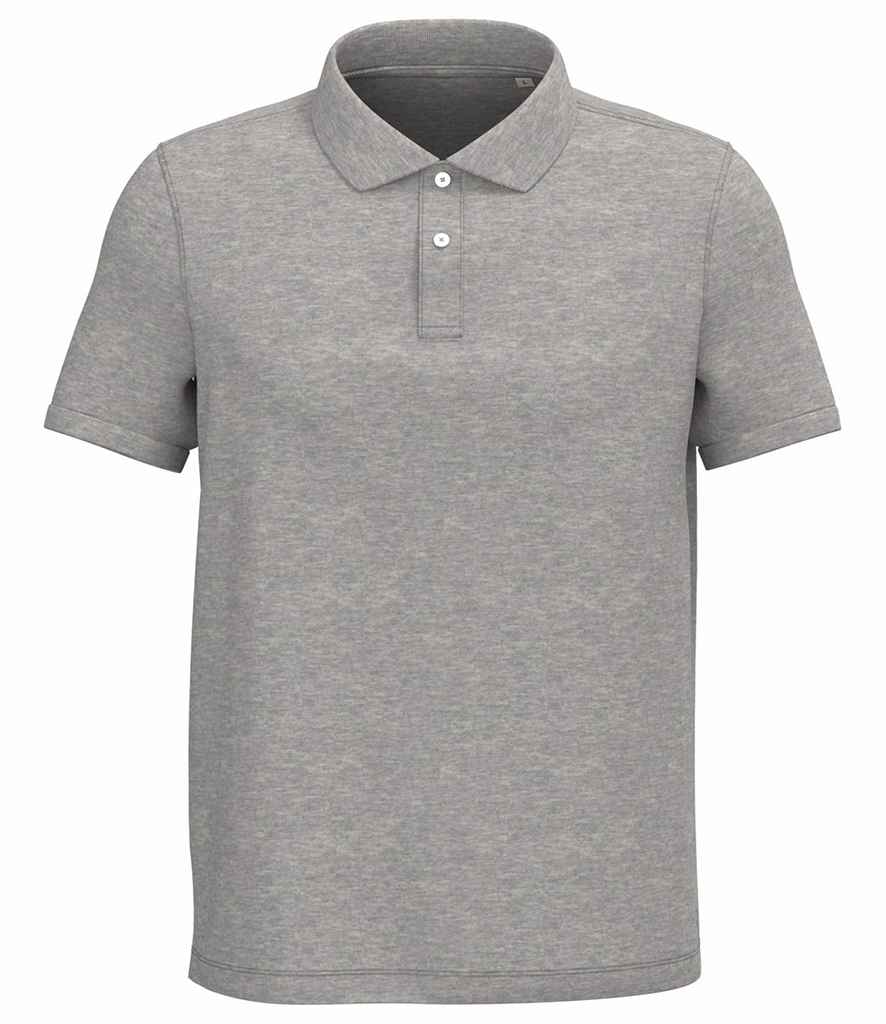 Native Spirit Piqué Polo Shirt - Moon Grey Heather