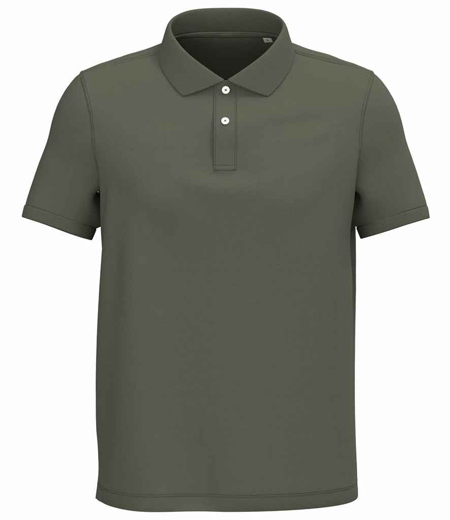 Native Spirit Piqué Polo Shirt - Organic Khaki