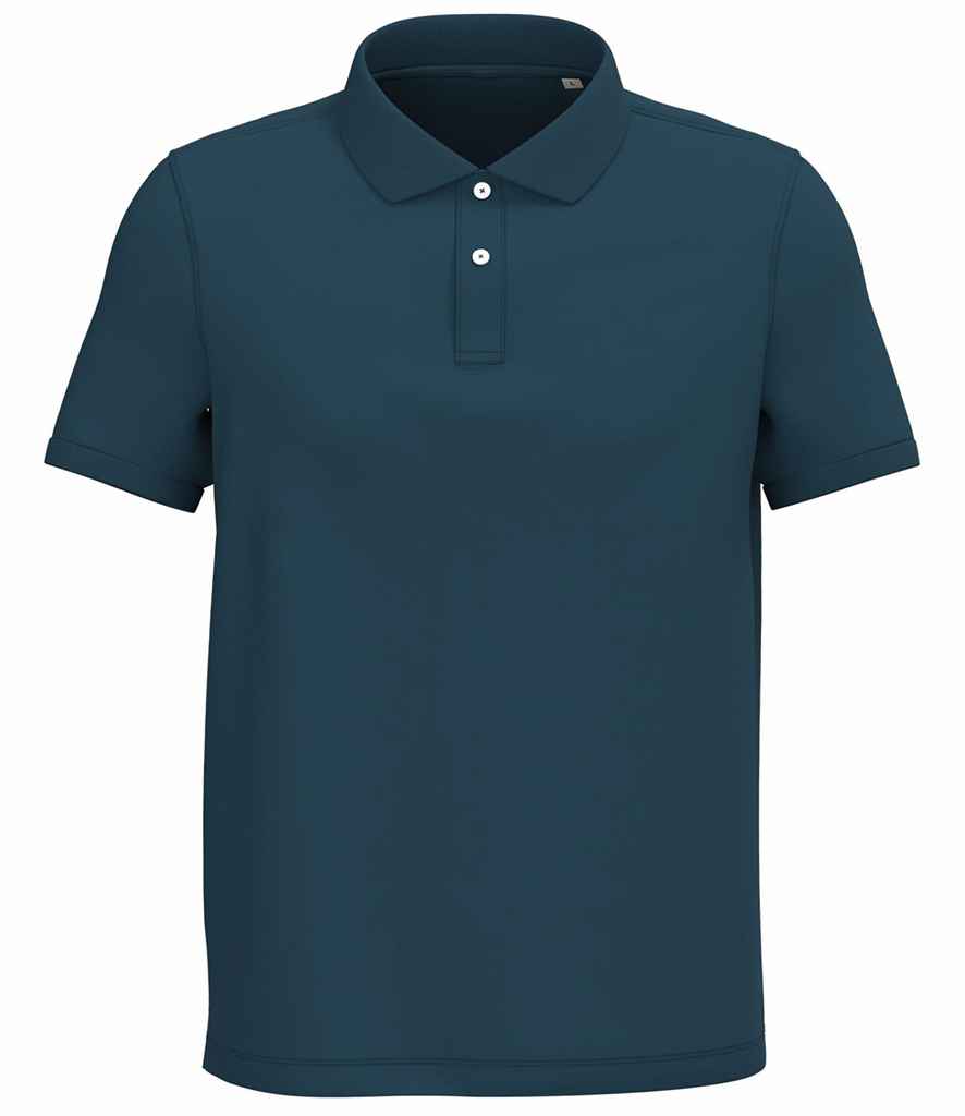 Native Spirit Piqué Polo Shirt - Peacock Blue
