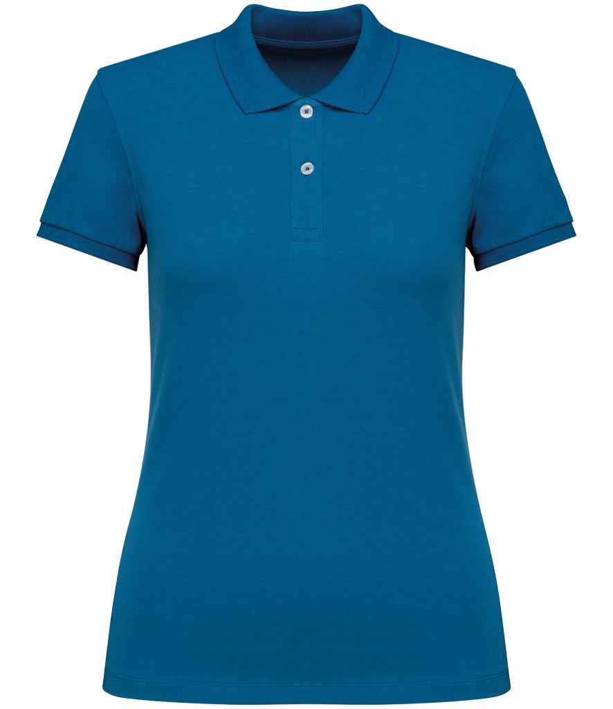 Native Spirit Ladies Piqué Polo Shirt - Blue Sapphire