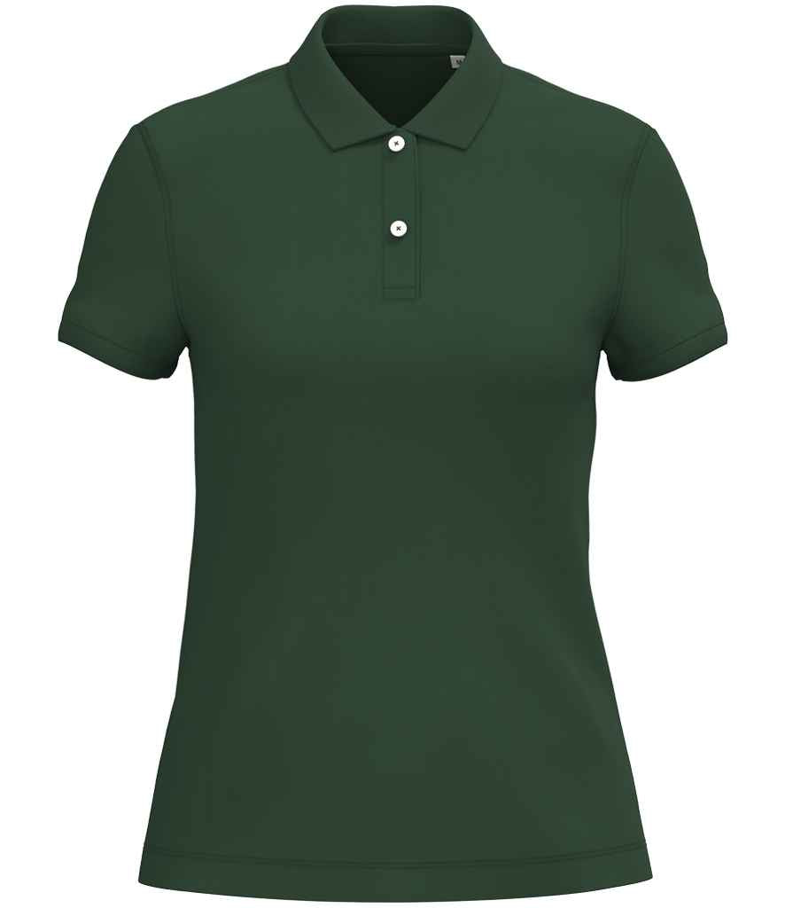 Native Spirit Ladies Piqué Polo Shirt - Forest Green