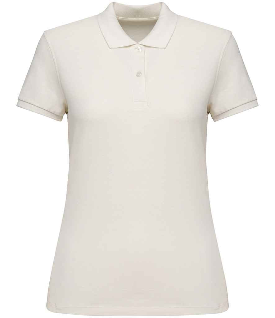 Native Spirit Ladies Piqué Polo Shirt - Ivory