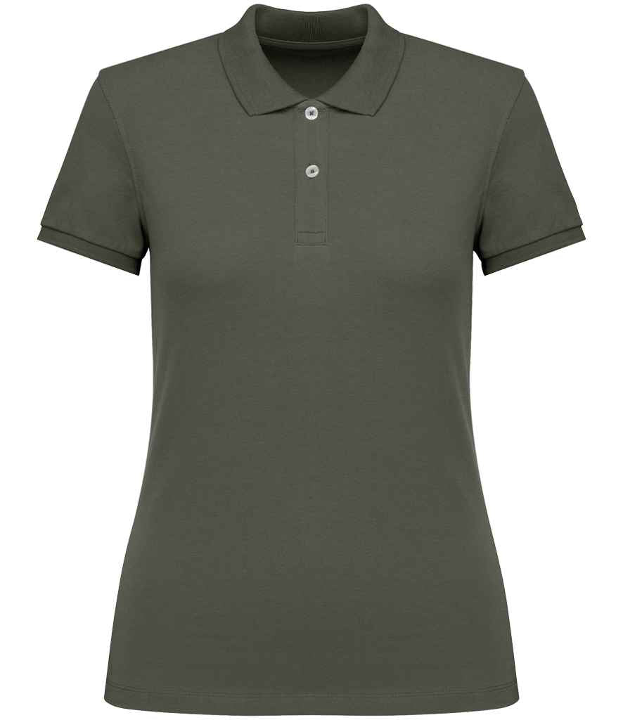 Native Spirit Ladies Piqué Polo Shirt - Organic Khaki