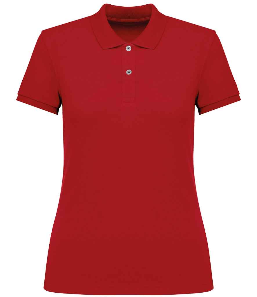 Native Spirit Ladies Piqué Polo Shirt - Poppy Red