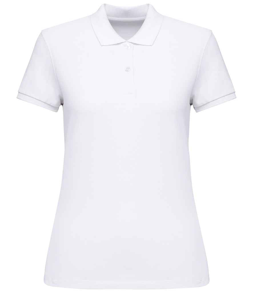 Native Spirit Ladies Piqué Polo Shirt - White