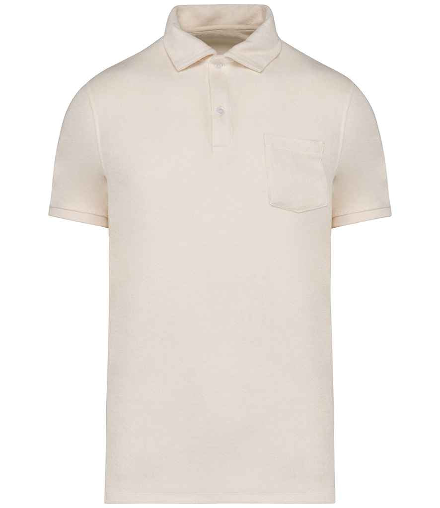 Native Spirit Terry Towel Polo Shirt - Ivory