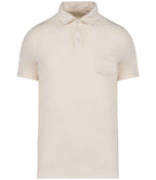 Native Spirit Terry Towel Polo Shirt - Ivory