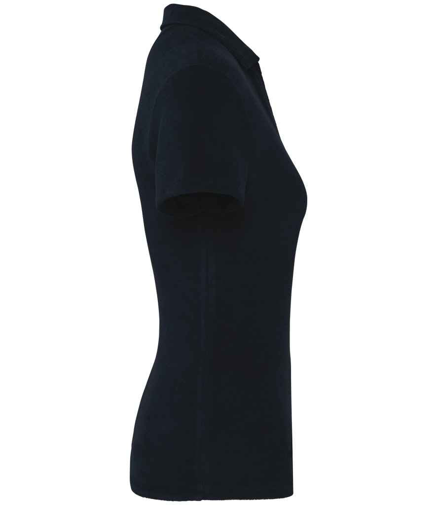 Native Spirit Ladies Terry Towel Polo Shirt - Navy