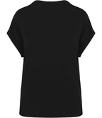 Native Spirit Ladies Roll-Up Sleeve T-Shirt - Black