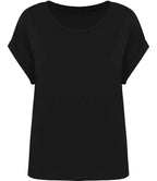 Native Spirit Ladies Roll-Up Sleeve T-Shirt - Black