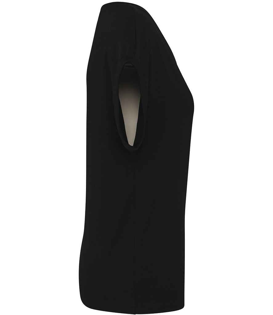 Native Spirit Ladies Roll-Up Sleeve T-Shirt - Black