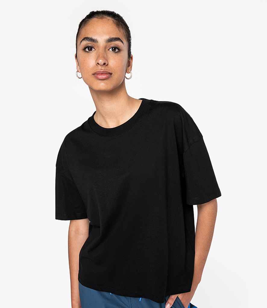 Native Spirit Ladies Oversized T-Shirt - Black