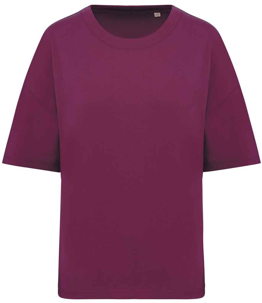 Native Spirit Ladies Oversized T-Shirt - Cherry Purple