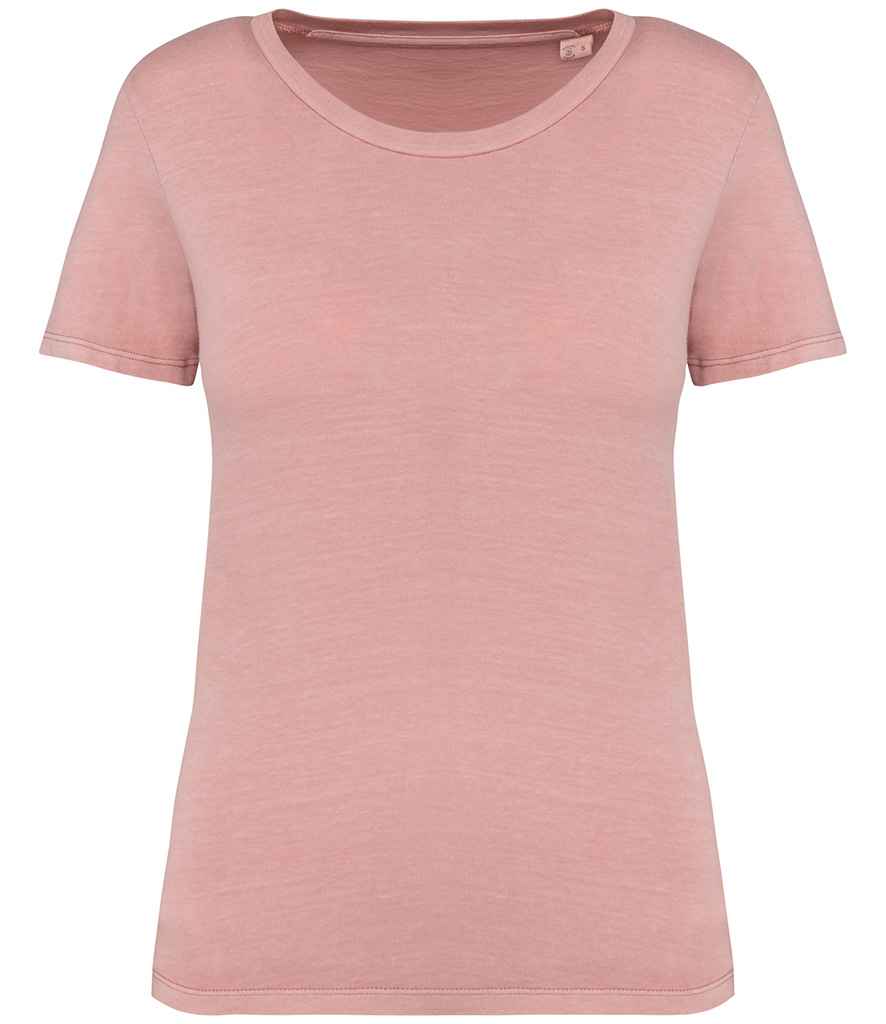 Native Spirit Ladies Faded T-Shirt - Washed Petal Rose
